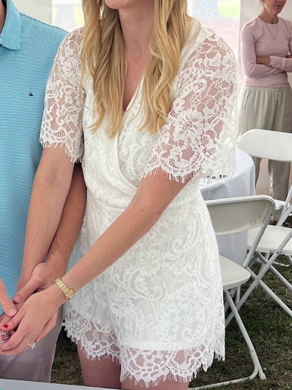 Elegant White Lace Bridal Romper